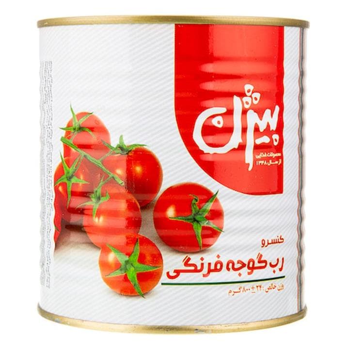 تصویر 3 از رب گوجه فرنگی بیژن انتخابی کاربردی با بافت یکدست و ماندگاری مناسب